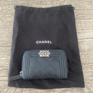 Chanel Boy Coin Purse Wallet